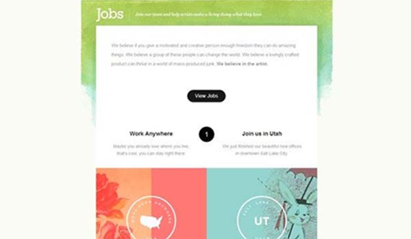 jobs watercolor design